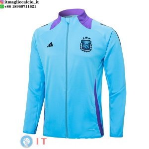 Giacca Lunga Zip Argentina 2024 Blu Purpureo