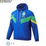 Giacca A Vento Brasile 2024 Blu Verde