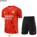 Formazione Set Completo Maglia Arsenal 2023/2024 Rosso I Nero