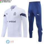 Felpa Da Allenamento Set Completo Marseille 22-23 Bianco Blu