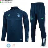 Felpa Da Allenamento Set Completo Ajax 23-24 Blu Navy I Rosa