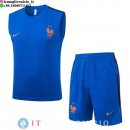 Senza Maniche Set Completo Maglia Francia 2026 Blu