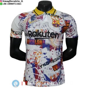 Thailandia Maglia Barcellona Speciale Giocatori 2025/2026 Bianco Rosso Giallo