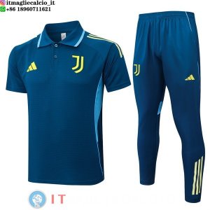 POLO Maglia Set Completo Juventus 2025/2026 Blu Verde