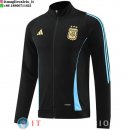 Giacca Lunga Zip Argentina 2024 Nero Blu