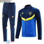 Giacca Set Completo Lunga Zip Boca Juniors 24-25 Blu Giallo