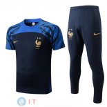 Formazione Set Completo Maglia Francia 2022 Blu I Navy