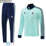Giacca Full Zip e Pantaloni Allenamento Germania 2026 Verde I Blu Giacca Full Zip e Pantaloni Allenamento Germania 2026 Verde I Blu