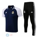 POLO Maglia Set Completo Real Madrid 2022/2023 Nero Bianco