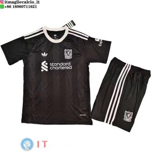Maglia Bambino liverpool Portiere 2025/2026 Nero
