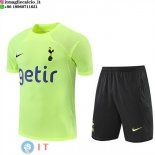 Formazione Maglia Set Completo Tottenham Hotspur 2022/2023 Giallo II Nero