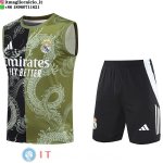 Senza Maniche Set Completo Maglia Real Madrid 2025/2026 Nero Verde