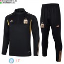 Felpa Da Allenamento Set Completo Argentina 2023 Nero II Giallo