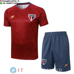 Formazione Set Completo Maglia São Paulo 2025/2026 Rosso Grigio