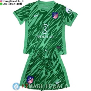 Maglia Set Completo Uomo Atletico Madrid Portiere 2024/2025 Verde