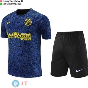 Formazione Set Completo Maglia Inter Milan 2023/2024 Blu Giallo Nero