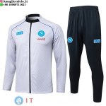 Giacca Set Completo Lunga Zip Bambino Napoli 25-26 Bianco Nero