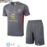 Formazione Set Completo Maglia AC Milan 2025/2026 Grigio
