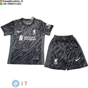 Maglia Bambino liverpool Portiere 2024/2025 Nero