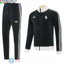 Giacca Set Completo Lunga Zip Juventus 26-27 Nero Giallo