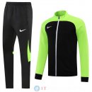 Giacca Set Completo Lunga Zip Nike 22-23 Verde Nero