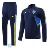 Felpa Da Allenamento Set Completo Boca Juniors 22-23 Blu Navy