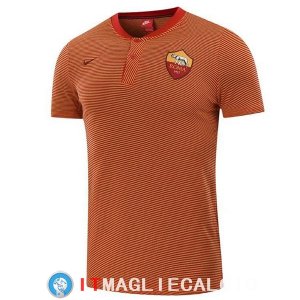 POLO Maglia AS Monaco 2017/2018 Arancione Marino