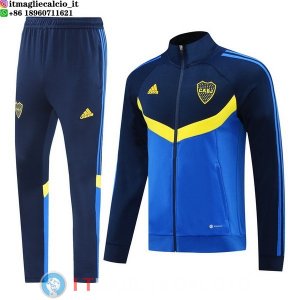 Giacca Set Completo Lunga Zip Boca Juniors 24-25 Blu Giallo