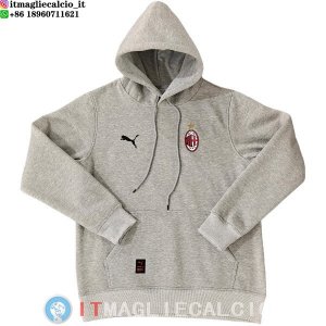 Giacca Felpa Cappuccio AC Milan 25-26 Grigio