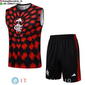 Senza Maniche Set Completo Maglia Flamengo 2025/2026 Rosso I Nero