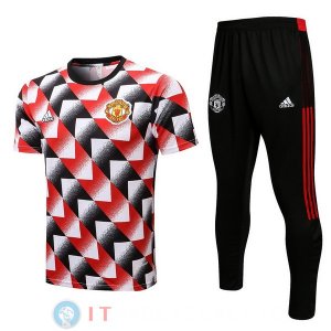 Formazione Set Completo Maglia Manchester United 2022/2023 Bianco Rosso Nero