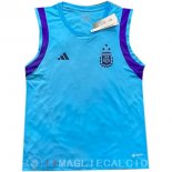 Senza Maniche Maglia Argentina 2023 Blu