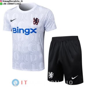 Formazione Maglia Set Completo Chelsea 2025/2026 Bianco Blu Nero