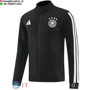 Giacca Full Zip Allenamento Germania 2026 Nero Bianco