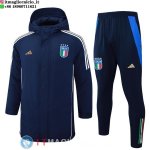 Giacca in Cotone Set Completo Italia 2025 Blu Navy Nero