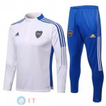 Giacca Set Completo Boca Juniors 21-22 Bianco Blu