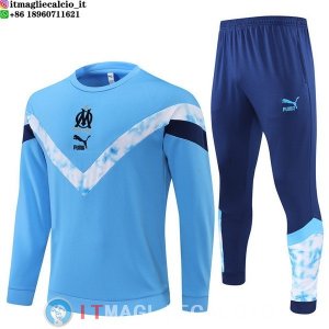 Felpa Da Allenamento Set Completo Marseille 22-23 II Blu