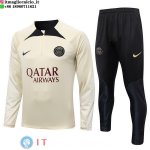 Felpa Da Allenamento Bambino Set Completo PSG 23-24 Giallo Nero Felpa Da Allenamento Bambino Set Completo PSG 23-24 Giallo Nero
