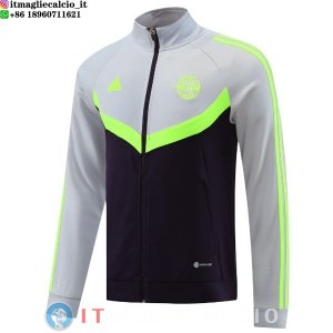 Giacca Lunga Zip Bayern Monaco 24-25 Grigio Purpureo