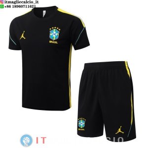 Formazione Set Completo Maglia Brasile 2026 Nero Giallo