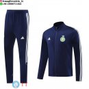 Giacca Set Completo Lunga Zip Al-Nassr 25-26 Blu I Navy