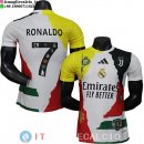 Thailandia Maglia Real Madrid Speciale Giocatori 2025/2026 Bianco Giallo Verde