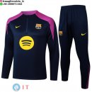 Felpa Da Allenamento Set Completo Barcellona 25-26 Blu Navy Purpureo