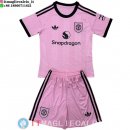 Maglia Bambino Manchester united Portiere 2025/2026 Rosa