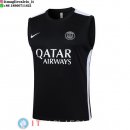 Senza Maniche Maglia Paris Saint Germain 2023/2024 Nero Bianco