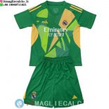 Maglia Set Completo Uomo Real Madrid Portiere 2024/2025 Verde