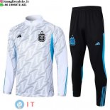 Felpa Da Allenamento Set Completo Argentina 2023 Bianco Blu Nero