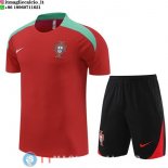 Formazione Maglia Set Completo Portogallo 2024 Rosso Nero