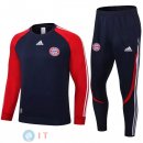 Giacca Set Completo Bayern Monaco 21-22 Nero I Rosso