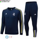 Felpa Da Allenamento Set Completo Real Madrid 2023/2024 Blu Navy